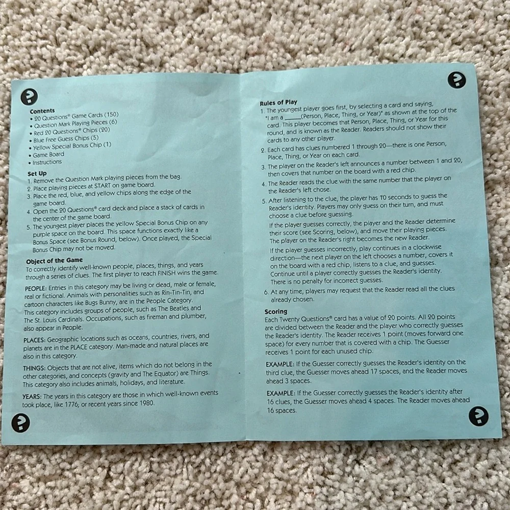 UNIVERSITY GAMES 20 Questions For Kids - Board Game